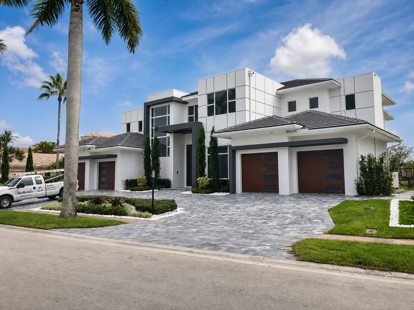 Residential tile roofing project in South Florida