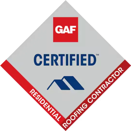 GAF authorized roofing contractor logo