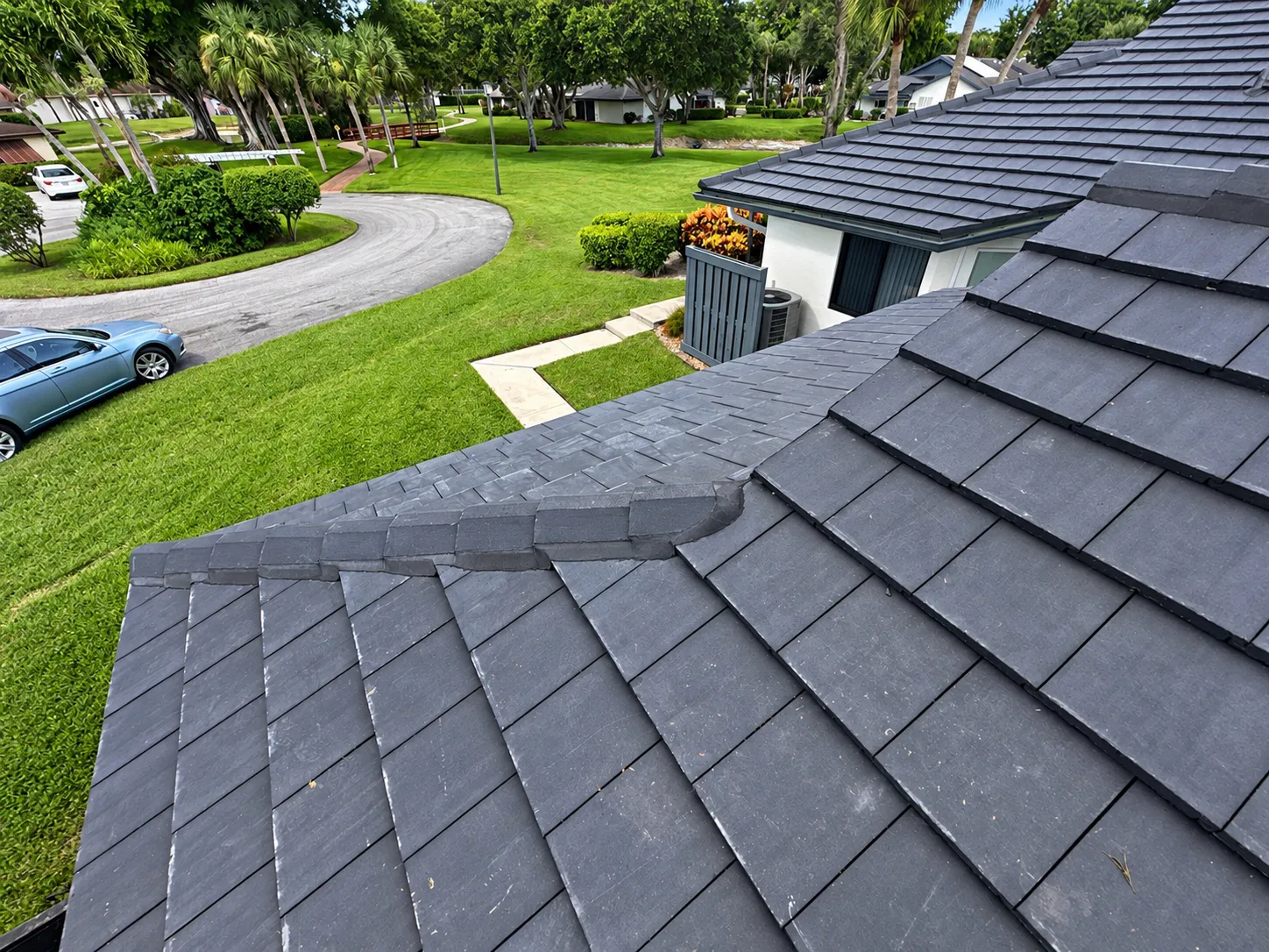 Residential tile roof replacement
