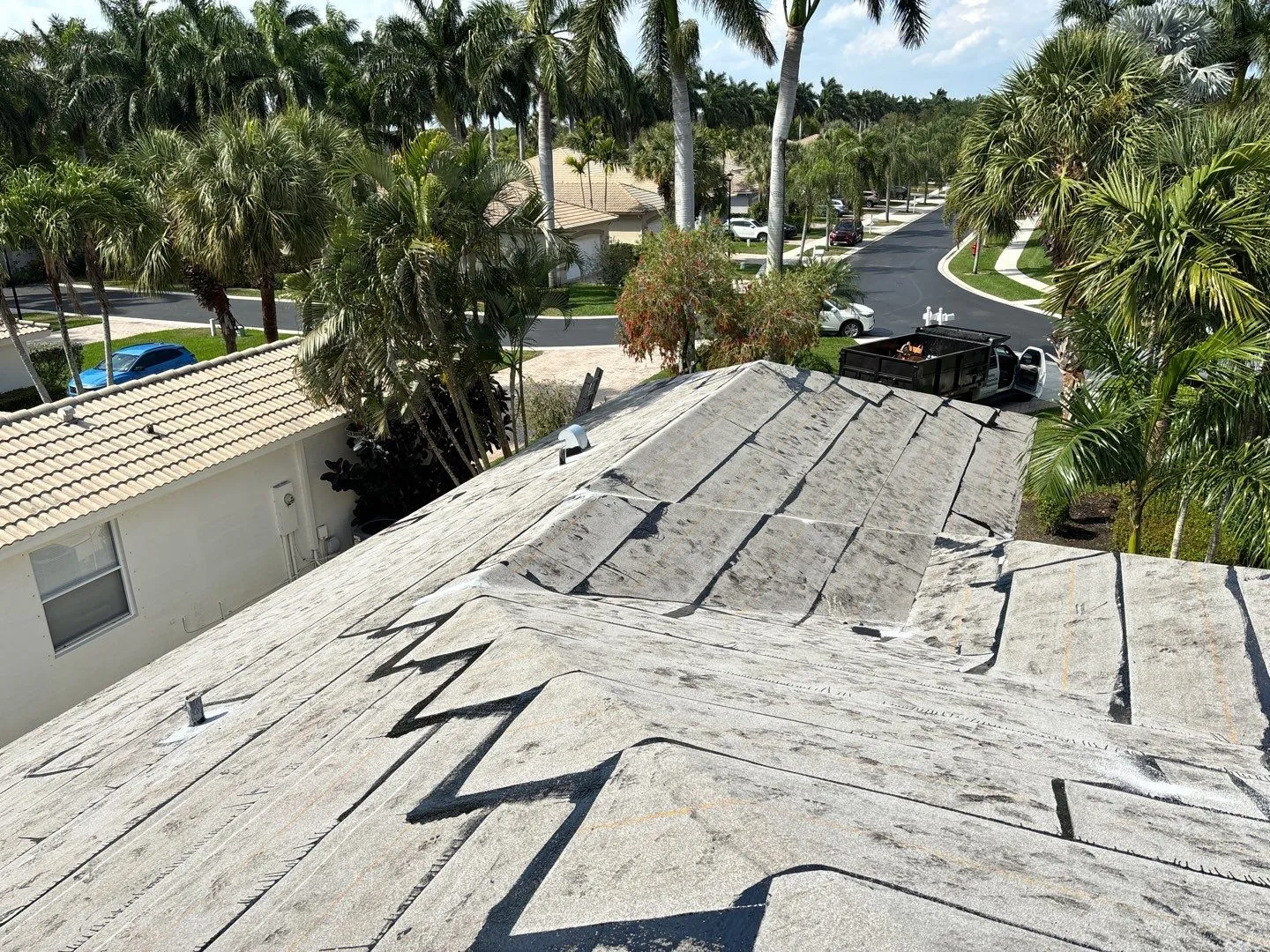New roof installation